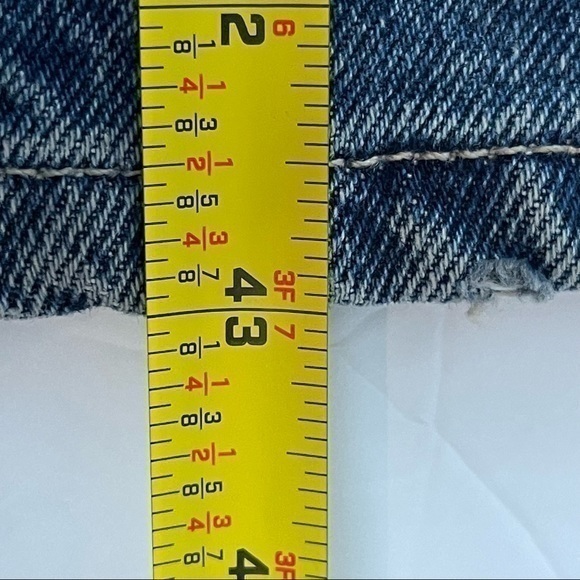 Zara Med Rise Bootcut Medium Wash 100% Cotton Jeans NWT - Picture 9 of 10